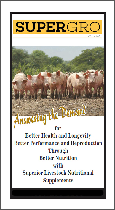 Super Gro Organic Swine G/F Premix with Lysine Supplements