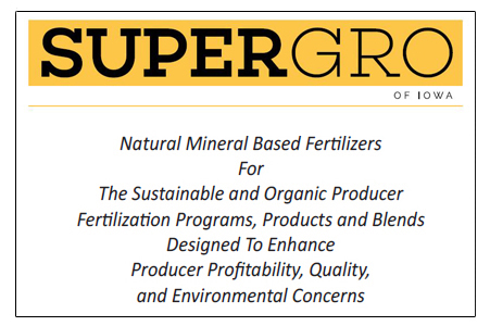 Natural Mineral Based Fertilizers for the Sustainable and Organic Producer Fertilization Programs and Blends Designed to Enhance Producer Profitability, Quality, and Environmental Concerns
